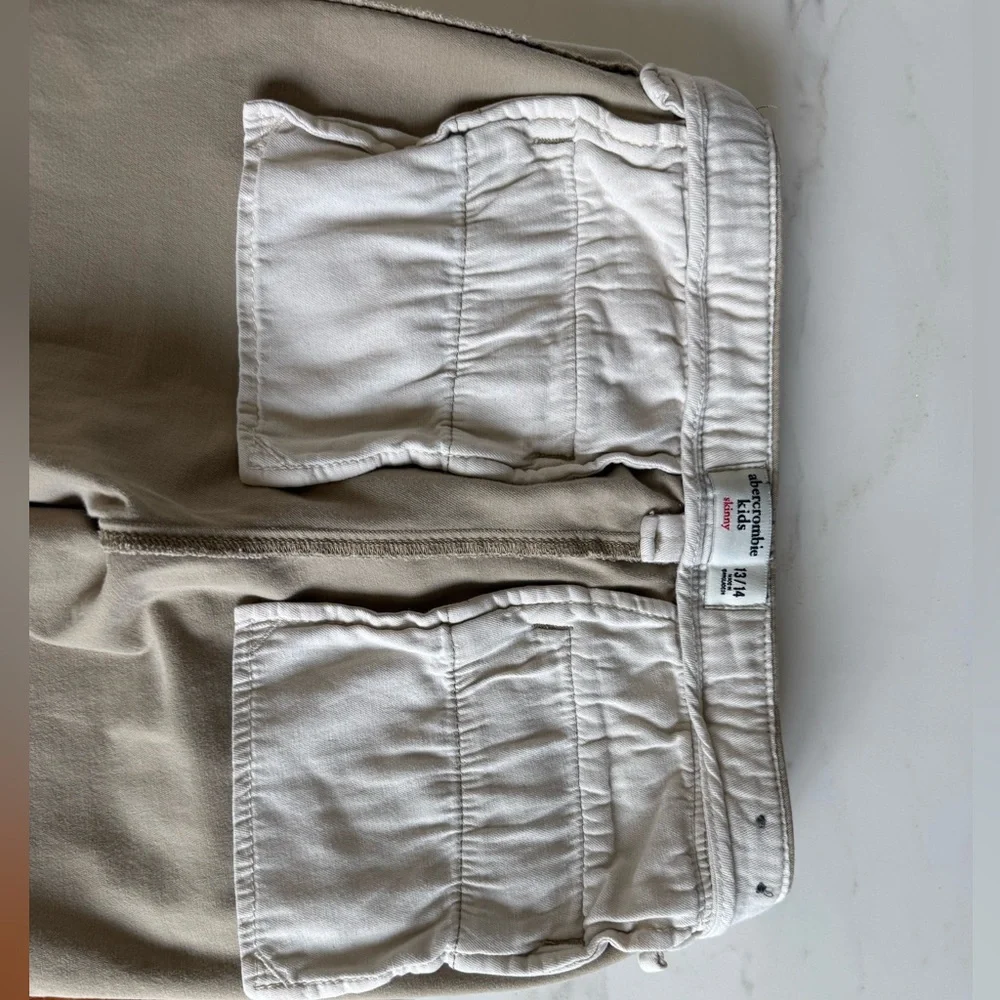 Abercrombie Kids Boys Chinos Pants A&F Skinny  Straight Casual Formal Size 13 14